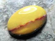 30.84cts NICE MOOKAITE CABOCHON 33 x 22 x 5 mm AUSTRALIA # 25
