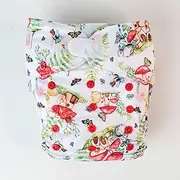 Monarch Ultimate Wipeable Cloth Nappy with Hook and Loop Closure, Fairy Tales
