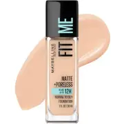 Maybelline Fit Me Matte Poreless Foundation 122 Creamy Beige 1oz For Oily Skin