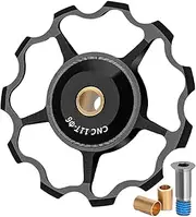 Front Derailleur, Front Derailleur, Guide Pulley Wheel Derailleur Accessories Made of Aluminium Alloy, Lightweight Bearing Wheel Pulley for Driving, Guide Roller for Efficiency