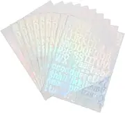 WHAMVOX 10Sheets Self Adhesive Vinyl Letter Stickers DIY Alphabet Decals for Scrapbooking Home Decor Durable for Mailboxes Cars and Smooth Surfaces