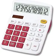[Mengshen] Desktop Calculator Solar Battery Dual Power, 12 Digit Large LCD Display Financial Dedicated Calculator Large Standard Function Desktop Business Calculator for Office/Home/School