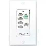 Progress Lighting P2631 White 3-Speed Full Function Fan & Light Wall Control