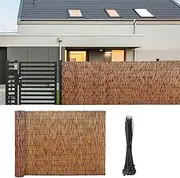 Reed Screen Curtain Outdoor roll,Bamboo Fencing, Natural Reed Fence, for Backyard, Garden,Easy Assembly