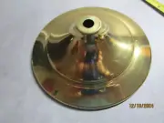 New 5 1/2" SPUN BRASS VASE/LAMP CAP, POLISHED and LACQUERED 1/8 IP