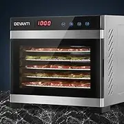 6 Trays Food Dehydrator Stainless Steel Tray Fruit Vegetable Jerky Drying Machine