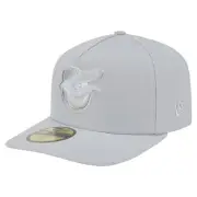 Men's New Era Gray Baltimore Orioles Colorpack A-Frame 59FIFTY Fitted Hat