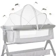 Foldable Mosquito Net Crib Tent Breathable Baby Cover Keeps Cats & Bugs Out.