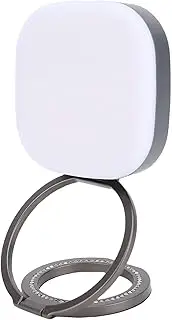 Jectse Magnetic Selfie Light for Phone, 3200K to 8500K Foldable Phone Light Built in Retractable Extension Rod, LED Phone Fill Ring Lighting with Mirror for Selfies Photography