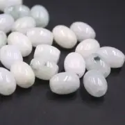 100pcs Natural Grade A Jadeite Jade Oval Beads Spacer Bead 10x8mm