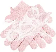 Glove Scrubber for Body - Multifunctional Shower Mitten Exfoliator,Washable Flexible Bathing Accessories for Back Face Hand Leg Underarm