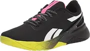 [Reebok] Men's Nanoflex Cross Trainer, Black/Atomic Pink/Acid Yellow, 10.5