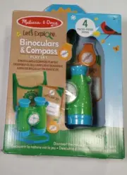 Melissa & Doug Lets Explore! Binoculars & Compass Play Set Gift Ages 3+