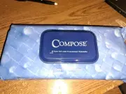 "Compose" Pre-Moistened Adult Washcloths, Brand New Unopened, Packs of 48 Wipes