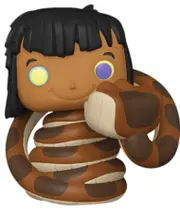 Pop! Funko 10cm Vinyl Figurine Jungle Book Mowgli w/Kaa RS Collectable Toy 3y+