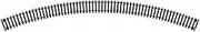 [Hornby] 4th Radius Double Curve Track, Black