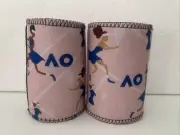 2 Australian Open Tennis Neoprene Stubby Can Coolers - Grand Slam