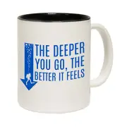 The Deeper you Go Better It Feels Coffee Mug Cup scuba diving birthday gift 123t