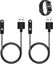 WUNIAK Charging Cable for Auxiou Fitness Tracker- Smart Watch, Magnetic USB Charging Cable USB Flexible Charger Cord Cable Accessories for Auxiou，（2 Pack）