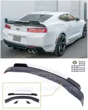 EOS For 16-Up Camaro | 1LE Extended Track Style Rear Wing Wickerbill Spoiler Kit