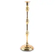 Acar Gold Metal Candlestick Tall Dinner Candle Holder 13.5"