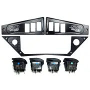 Polaris RZR Ride Command Dash Panel, Switch Combo - Black