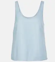 [Gabriela Hearst] Gabriela Hearst Muriel silk and wool tank top AU 12 blue