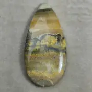 Drop shape bumble bee jasper top quality smooth cabochon for making jewellery