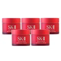 在飛比找ETMall東森購物網優惠-SK-II 致臻肌活能量活膚霜15g*5 (一般版/正統公司