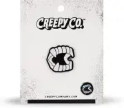 NEW Creepy Co. CHOMPERS Enamel PIN Vampire Teeth Lapel Spooky Flare Halloween