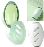 Checkzed 2 pcs Lint Roller,Sticky Pet Hair Lint Remover for Clothes, Furniture, Carpets, Sofas, and More, Washable and Reusable lint roller, Lint roller refill,Clothes roller cleaner,Green & White