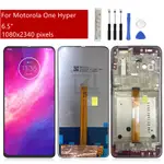 MOTOROLA 適用於摩托羅拉 MOTO ONE HYPER LCD 顯示屏觸摸屏數字化儀組件 XT2027-1 顯示