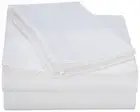 Queen Bed Sheet Set, Crisp and Smooth Egyptian Cotton Percale Solid Sheets an...