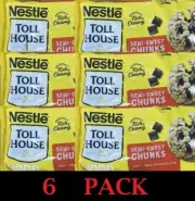 6x Nestle Toll House Semi Sweet CHUNKS Baking Chocolate Chips 11.5 Oz Bag 6 PACK
