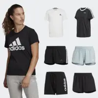 在飛比找momo購物網優惠-【adidas 愛迪達】運動服 短袖上衣 T恤 運動褲 短褲