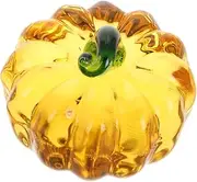 Crystal Glass Paperweight Mini Pumpkin Figurine for Calligraphy Student Writing Supplies Decorative Fall Decor