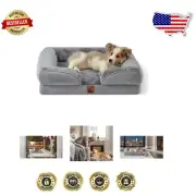 Comfortable Non-Slip Memory Foam Dog Bed with Removable Cover - 35x25 for Dogs
