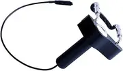 Qianly Piezo Contact Pickup Portable with Cable Piezo Transducer Pickup for Guitars (Black)