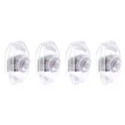 Rotary Cord Switch AC 250V 2A Slide Control 100W 2.8x1.3 Inch/Clear/4 Pcs