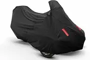 MRWIZMS Can Am Spyder RT Cover 2010-2022, Can Am Spyder Cover Waterproof All Weather, 420D Oxford Cloth PU Coating, Waterproof and Anti-UV Anti-Dust, Can Am Spyder Cover MRWIZMS-07 Black