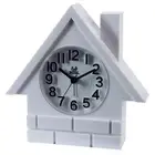 Alarm Analog Clock Battery Operated Hut Shape Desktop Small Hut Alarm Needle
