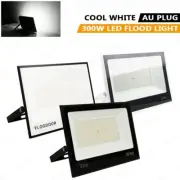 Outdoor LED Flood Light Floodlights IP66 240V 300W Au Plug Security Cool White