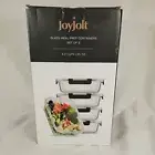 Set of 5 Joyjolt Glass Meal Prep Containers