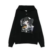 [Off-white] Off-white Artwork-print Hoodie L BLACK