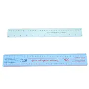 2pcs Ceramic Sculpture Clay Ruler For Models Shrinkage Scale Ruler Plastic