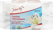 Jeden Tag Sensitive Moist Toilet Paper, 70 Wipes, Fragrance-Free, pH Neutral Skin-Free, 100% Biodegradable for Mild and Hygienic Cleaning (Pack of 1)