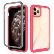 MCC Shockproof Bumper Case iPhone 11 Pro Max Clear Back Cover Apple ProMax [Magenta]