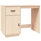 Solid Wood Pine Desk Standing Computer Table Home Office Workstation vidaXL