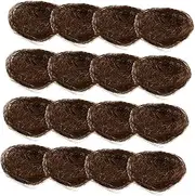 DECOMELODY 16Pcs Simulated Bird Nest Decorations Natural Craft Props for Weddings Parties and Home Decor for Easter Christmas and Garden Use