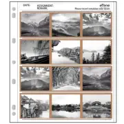 50Pcs Ring Binder Archival Storage Page Sheets 120 B&W Color Film Negative Slide